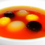 the yolks served with consomme