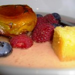 Apricot, Fresh Berries & Butter Cake